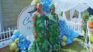 Bathsheba Njuguna doctorate celebration at Caden Rock Villa grounds