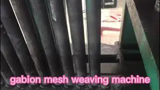 high speed full automatic gabion mesh weaving machine production line