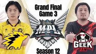 ONIC VS GEEK FAM GRAND FINAL - GAME 3 #mobilelegends #mplids12 #gameplay