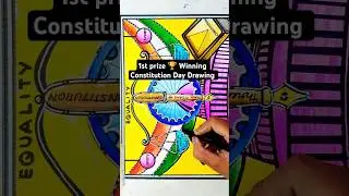Indian Constitution Day Poster | National Law Day Drawing | Constitution Day | Samvidhan Diwas Chart