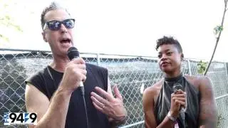 FM949 interview with Fitz & The Tantrums at Riot Fest