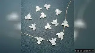 Natural White Sea Shell Peace Dove Beads Loose Gemstone For Jewelry Making DIY Necklace Bracelet Acc