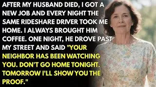 I gave my rideshare driver coffee every night. One night he drove past my house and said, 