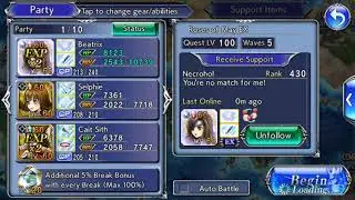 [DFFOO] Roses of May EX (Beatrix event) - 217108 HIGH SCORE