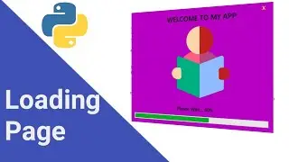 Create Loading Page with Progress Bar GUI in Python Tkinter