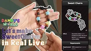 DIY SWEET CHARM DANDY'S WORLD #diy #roblox #dandysworld #astro #sprout  #bracelet #SWEETCHARM