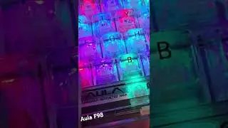 Aula F98 Transparent Keyboard ASMR #keyboard #asmr #asmrshorts #keycaps #keyboardsounds