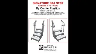 Confer Plastics Signature Spa Steps Installation Video