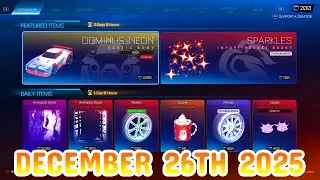 Rocket League ITEM SHOP Daily #416 (26th December 2025)