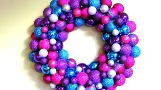 DIY Christmas Ornament Wreath Tutorial