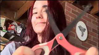 cutting my hair with KITCHEN SCISSORS LMAO