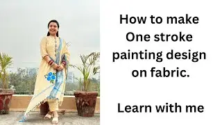 Handpainted suit tutorial, Fabric painting tutorial, Handpainted suits, Handpainted sarees