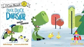 🦖💨Kids Book Read Aloud: Duck,Duck, Dinosaur : Snowy Surprise