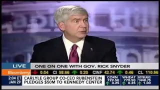 Michigan Gov. Rick Snyder on Bloomberg's Political Capital with Al Hunt