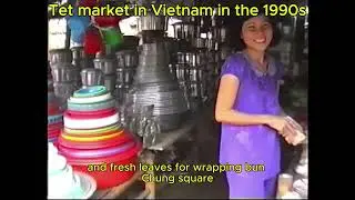 Tet market in Vietnam in the 1990s#discover #culture #tourism #travel #vietnamese #history
