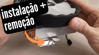 Como instalar e remover cooler com trava lateral