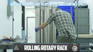 Module Mobile System and Rolling Rotary Rack | Delta 9 Technologies