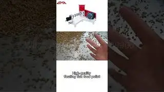 Floating fish feed extruder with diesel engine