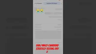 Algoroom ema/macd strategy testing day 2 #algo #algotrading #algorithm #pushpa2therule #podcast