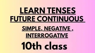 Future continuous tenses| Grammar| English| Simple| Negatives | Interrogative|