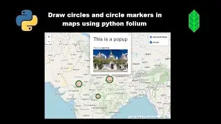 Круги и маркеры кругов на картах с использованием Python Folium