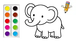 T&ocirc; M&agrave;u Con Voi | How to Color A Elephant | B&eacute; T&ocirc; M&agrave;u #115