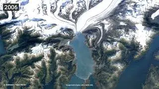 riduzione ghiacciaio - timelapse