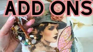 Easy dangle ideas & sari silk tie closure | junk journal