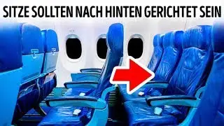 Wieso Flugzeugsitze eigentlich falsch herum zeigen