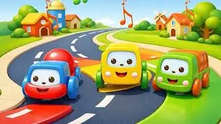 Colorful Crew on the Move | Learn Colors & Vehicles | Kids Nursery Rhyme & Song