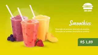 Card&aacute;pio Animado em PowerPoint - Lanchonete - Aprenda a criar menus digitais para renda extra!