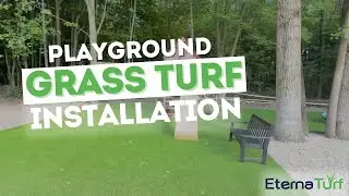 Playground Grass Turf Installation For Literal Life Church in Petersburg, MI - EternaTurf