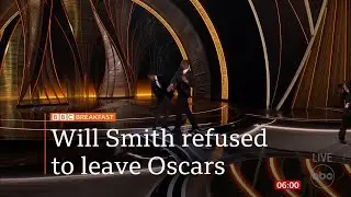 Will Smith's Oscars slapping of Chris Rock - fallout (USA) - BBC News - 31st March 2022