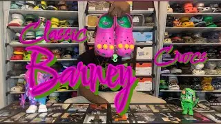 Обзор Classic Barney x Crocs + на ноге