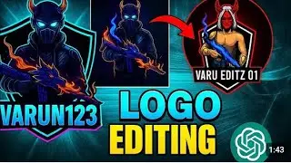 🔥  free fire logo create in Kannada | Prepare Character Logo Design l🥵 | Hanuman Gaming