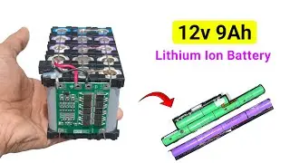 কম খরচে 12v 9Ah lithium Battery Pack / How to Make 12v Le-ion Battery / 12v 3A Lithium Battery Charg