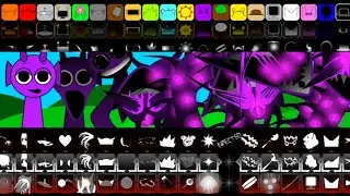 Incredibox Sprunki DURPLE And Sprunki BLACK mix all in one