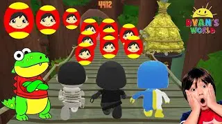 Tag with Ryan Egg 🥚- Stealth Ninja Ryan vs Skeleton Ryan Halloween Update !