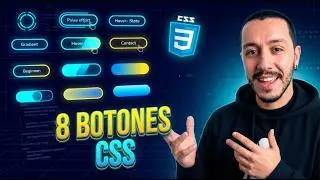 Aprende a hacer 8 diferentes botones animados con HTML/CSS en este tutorial