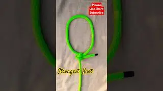 Strongest Knot in 30 Seconds#HandySkills#LifeHack#RopeWork#KnotSkills#StrongGrip#NoSlipKnot