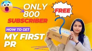 My first PR products 😍🧿 / first collaboration/ only 800 subscribers 