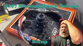 S197 Steering wheel quick release setup