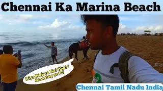 Marina Beach | Marina Beach Full Tour Vlog In Hindi | Chennai Tamil Nadu India |