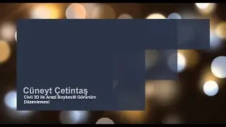 04 - Civil 3D ile Arazi Boykesiti Görünüm Düzenlemesi
