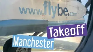 Flybe Dash 8 Takeoff Manchester