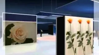 OCTANORM&reg; . Standbeispiel mit Textilw&auml;nden @ Bestmann Messebau