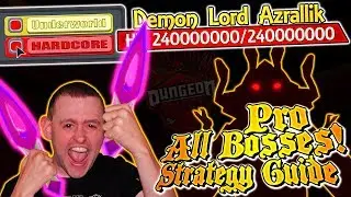 UNDERWORLD SOLO HARDCORE 👿 ALL BOSSES ⚔ PRO Strategy Guide ! Dungeon Quest ► Roblox