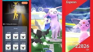 Darkrai vs Espeon solo (no weather boost)