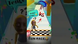VIRAL BOY RACING // FUN RACE 3D GAME  // AAYEIN BAIGAN  VS TENGE TENGE 😂