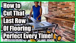 Slick Trick To Measure The Last Row of Flooring on an Uneven Wall.. [Laminate, Hardwood, Tile]